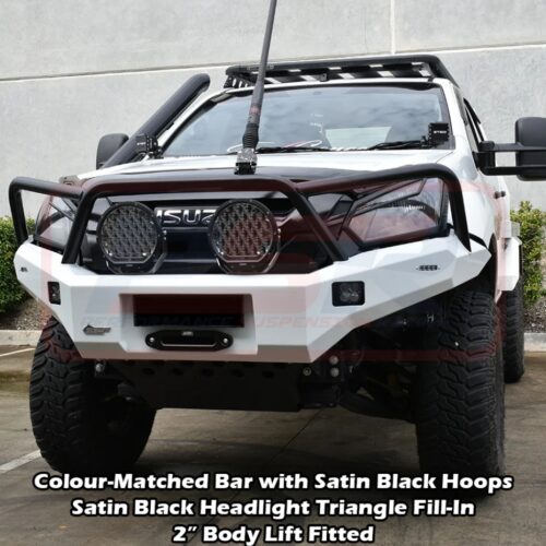 Isuzu D-Max (2016-2020) PSR 2 (Strut Front) 2017-2020 Ambush Triple Hoop Bullbar